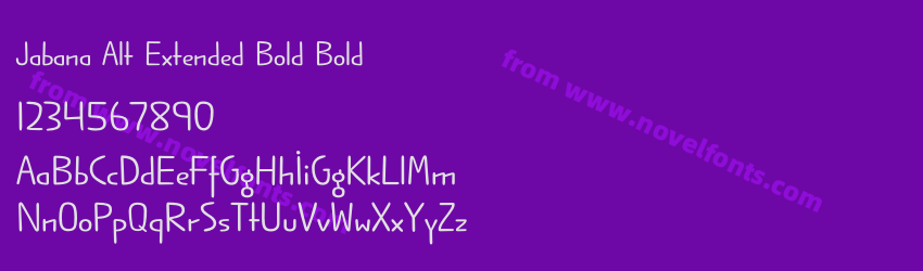 Jabana Alt Extended Bold BoldPreview Jabana Alt Extended Bold BoldPreview