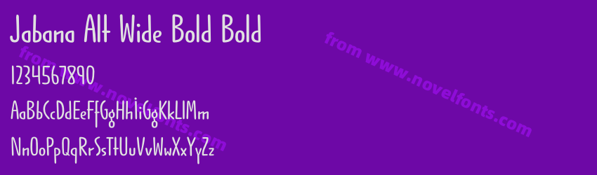Jabana Alt Wide Bold BoldPreview Jabana Alt Wide Bold BoldPreview