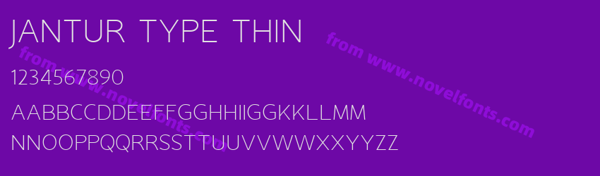 Jantur Type ThinPreview Jantur Type ThinPreview