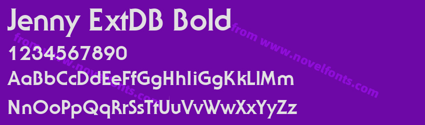 Jenny ExtDB BoldPreview Jenny ExtDB BoldPreview