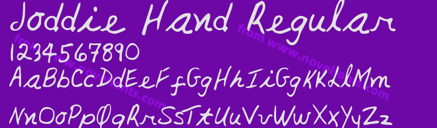 Joddie Hand RegularPreview Joddie Hand RegularPreview