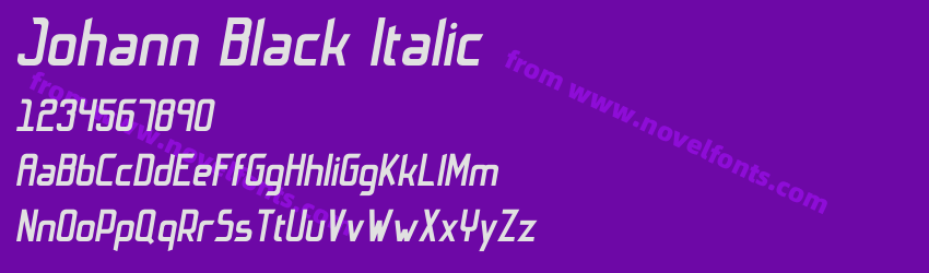 Johann Black ItalicPreview Johann Black ItalicPreview