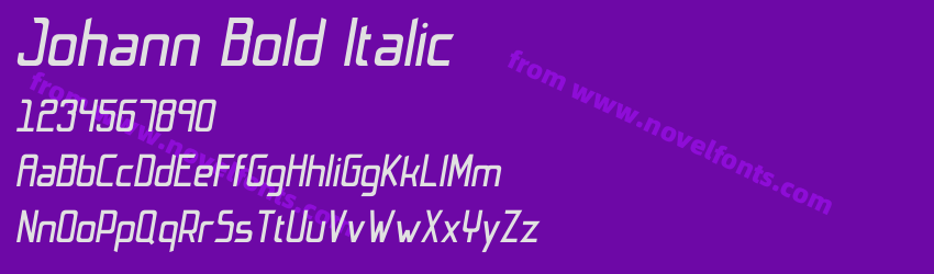 Johann Bold ItalicPreview Johann Bold ItalicPreview