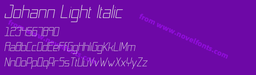 Johann Light ItalicPreview Johann Light ItalicPreview
