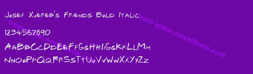Josef Xuereb's Friends Bold ItalicPreview Josef Xuereb's Friends Bold ItalicPreview