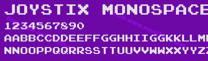 Joystix Monospace RegularPreview Joystix Monospace RegularPreview
