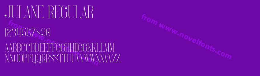 Julane RegularPreview Julane RegularPreview