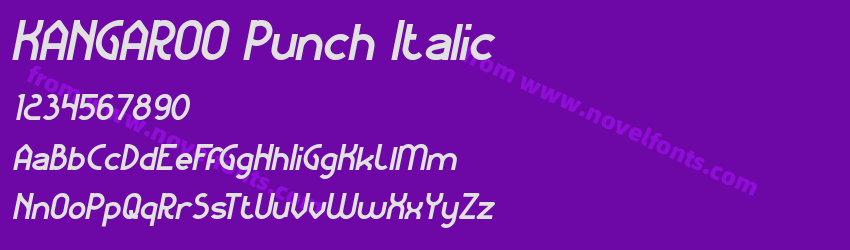 KANGAROO Punch ItalicPreview KANGAROO Punch ItalicPreview