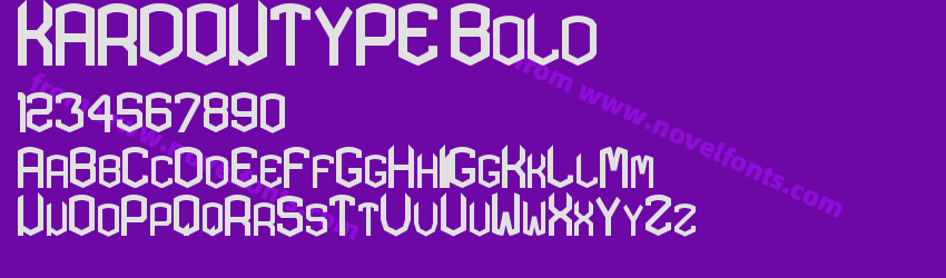 KARDONTYPE BoldPreview KARDONTYPE BoldPreview