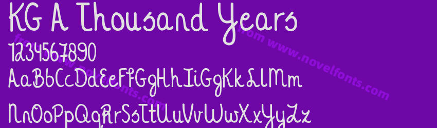 KG A Thousand YearsPreview KG A Thousand YearsPreview