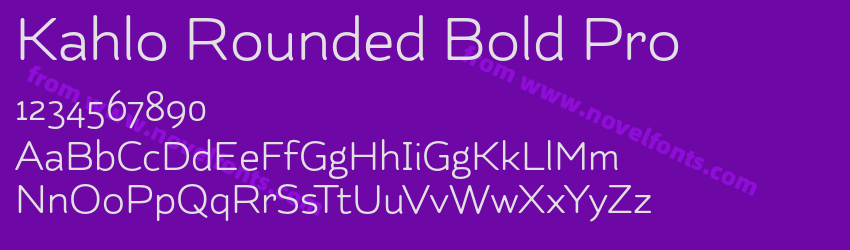 Kahlo Rounded Bold ProPreview Kahlo Rounded Bold ProPreview