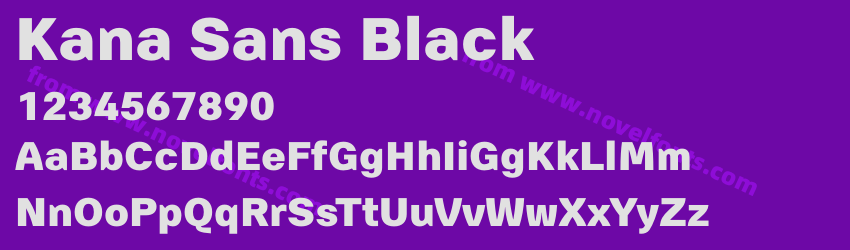 Kana Sans BlackPreview Kana Sans BlackPreview