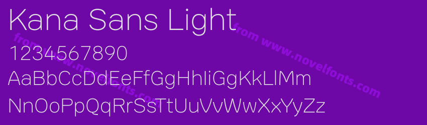 Kana Sans LightPreview Kana Sans LightPreview