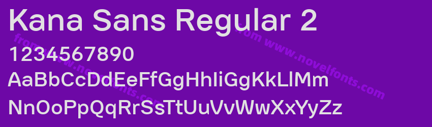 Kana Sans Regular 2Preview Kana Sans Regular 2Preview