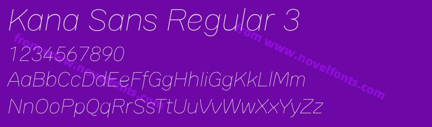 Kana Sans Regular 3Preview Kana Sans Regular 3Preview