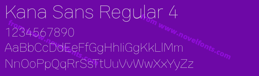 Kana Sans Regular 4Preview Kana Sans Regular 4Preview