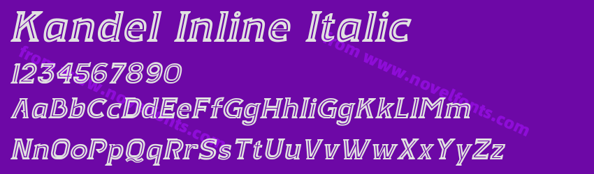 Kandel Inline ItalicPreview Kandel Inline ItalicPreview