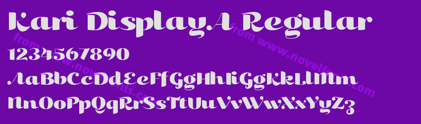 Kari DisplayA RegularPreview Kari DisplayA RegularPreview