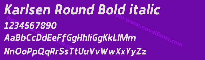 Karlsen Round Bold italicPreview Karlsen Round Bold italicPreview