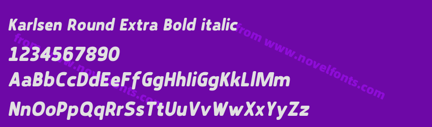 Karlsen Round Extra Bold italicPreview Karlsen Round Extra Bold italicPreview