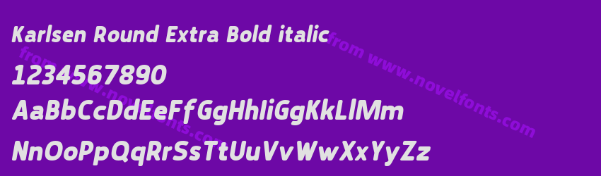 Karlsen Round Extra Bold italicPreview Karlsen Round Extra Bold italicPreview