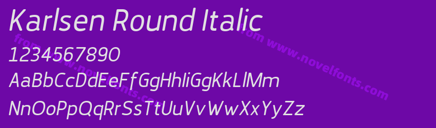 Karlsen Round ItalicPreview Karlsen Round ItalicPreview