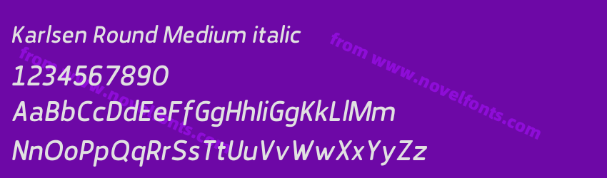 Karlsen Round Medium italicPreview Karlsen Round Medium italicPreview
