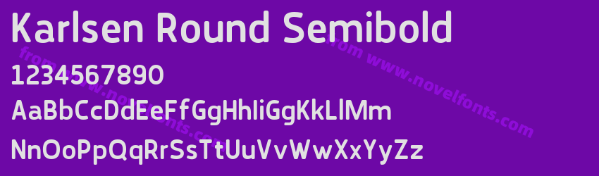 Karlsen Round SemiboldPreview Karlsen Round SemiboldPreview