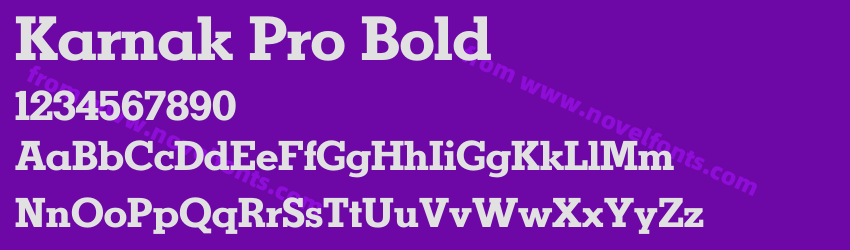 Karnak Pro BoldPreview Karnak Pro BoldPreview