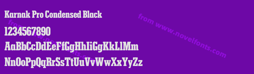 Karnak Pro Condensed BlackPreview Karnak Pro Condensed BlackPreview