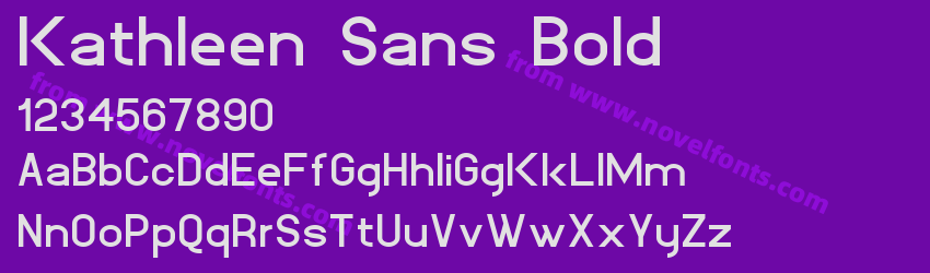 Kathleen Sans BoldPreview Kathleen Sans BoldPreview