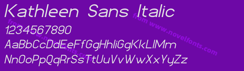 Kathleen Sans ItalicPreview Kathleen Sans ItalicPreview