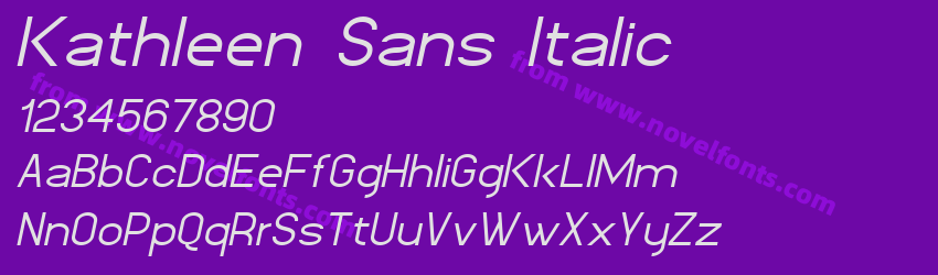 Kathleen Sans ItalicPreview Kathleen Sans ItalicPreview