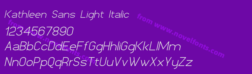 Kathleen Sans Light ItalicPreview Kathleen Sans Light ItalicPreview