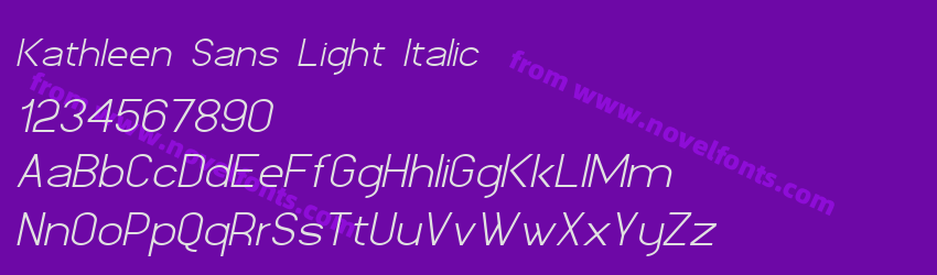 Kathleen Sans Light ItalicPreview
