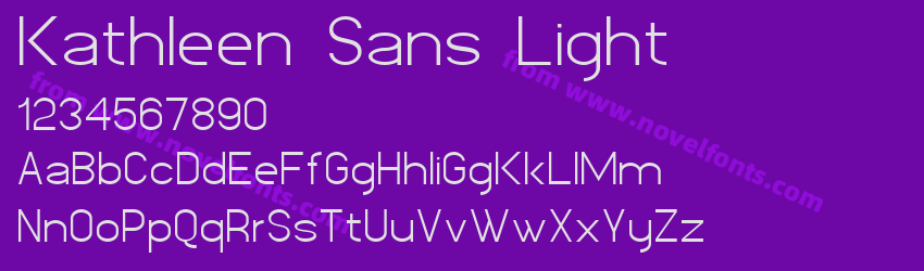 Kathleen Sans LightPreview Kathleen Sans LightPreview