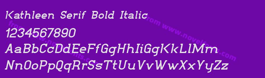 Kathleen Serif Bold ItalicPreview Kathleen Serif Bold ItalicPreview
