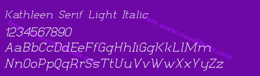 Kathleen Serif Light ItalicPreview Kathleen Serif Light ItalicPreview