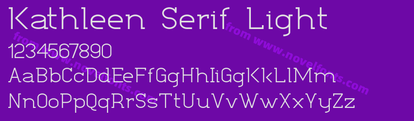 Kathleen Serif LightPreview Kathleen Serif LightPreview