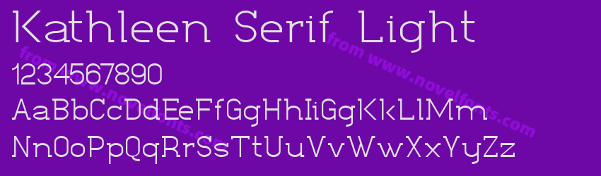 Kathleen Serif LightPreview Kathleen Serif LightPreview