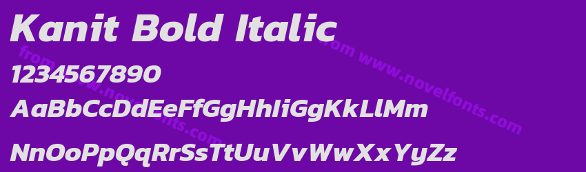 Kanit Bold ItalicPreview