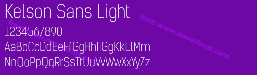 Kelson Sans LightPreview Kelson Sans LightPreview