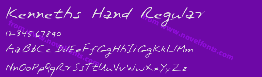 Kenneths Hand RegularPreview Kenneths Hand RegularPreview