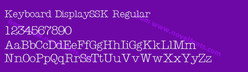 Keyboard DisplaySSK RegularPreview Keyboard DisplaySSK RegularPreview