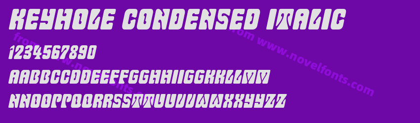 Keyhole Condensed ItalicPreview Keyhole Condensed ItalicPreview