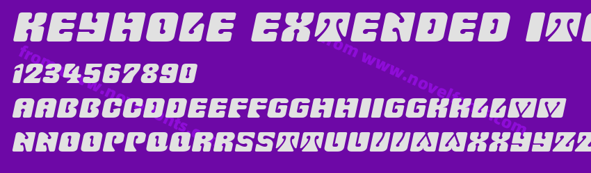 Keyhole Extended ItalicPreview Keyhole Extended ItalicPreview