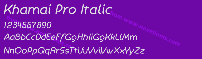 Khamai Pro ItalicPreview Khamai Pro ItalicPreview