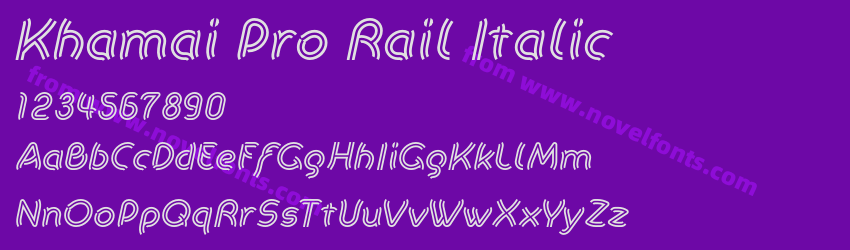 Khamai Pro Rail ItalicPreview Khamai Pro Rail ItalicPreview