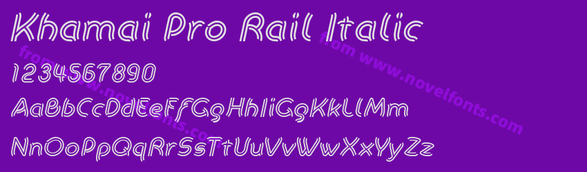Khamai Pro Rail ItalicPreview Khamai Pro Rail ItalicPreview