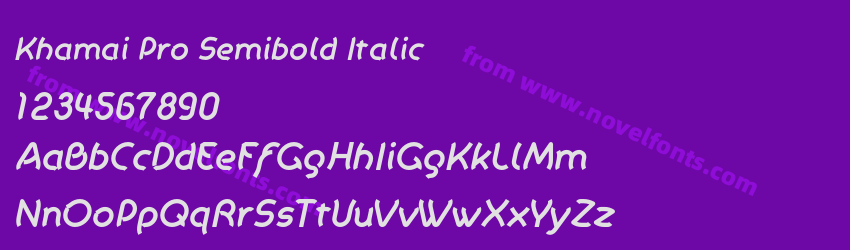 Khamai Pro Semibold ItalicPreview Khamai Pro Semibold ItalicPreview